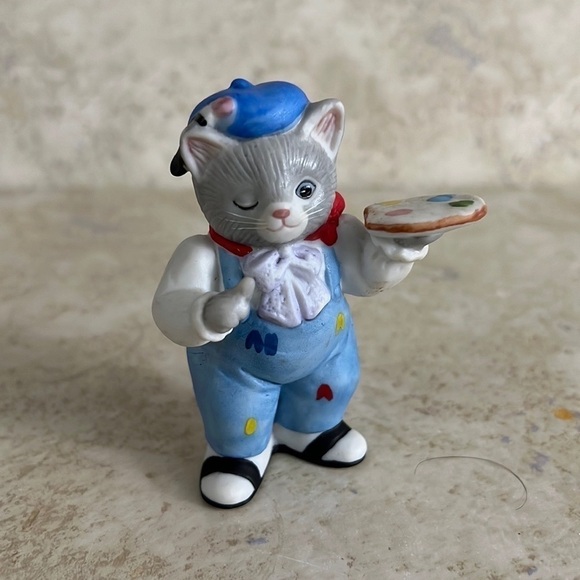 Vintage Schmid Kitty Cucumber Figurine Albert Artist 1990 - Picture 6 of 6